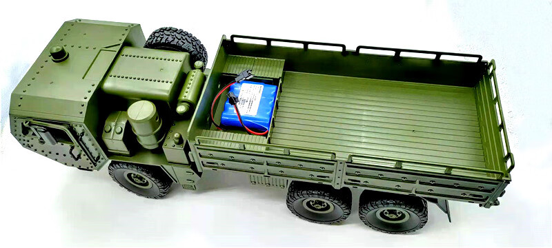 遥控卡车东方9号六轮越野车仿真玩具diy拼装军事模型jjrcq75配件前桥