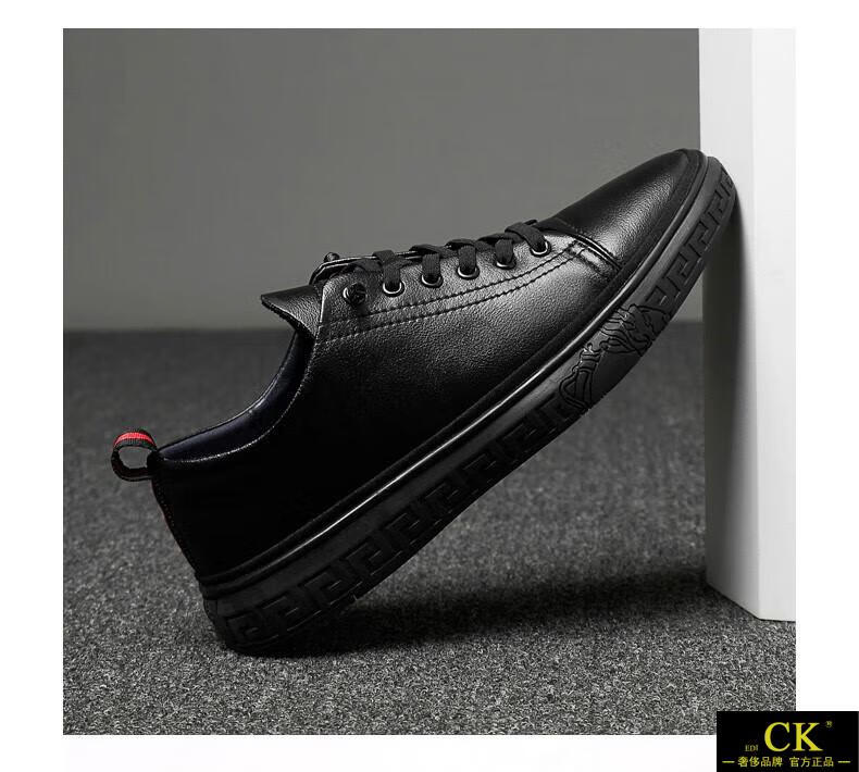意大利风edi ck轻奢国际品牌男鞋 男鞋春季潮鞋新款免系带板鞋男韩版