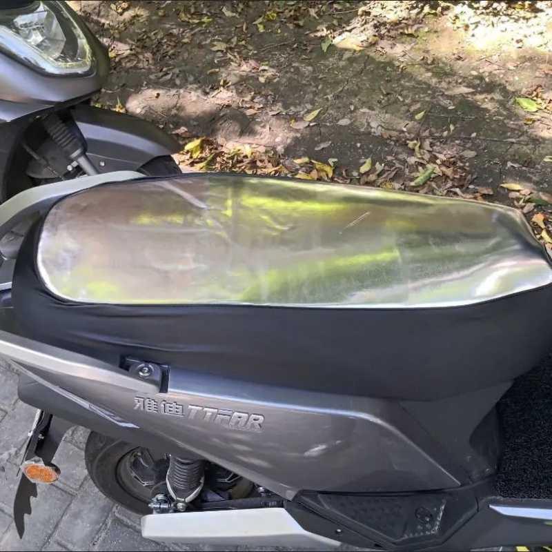 系列四季通用防晒防雨皮革坐套网状透气隔热坐垫套 雅迪博悦二代车型