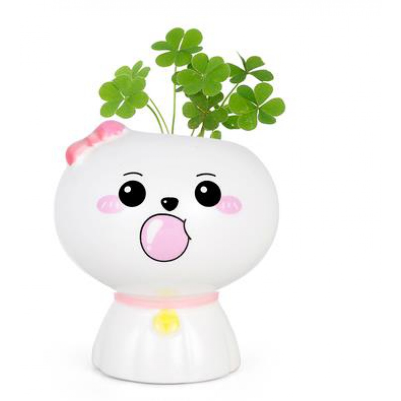 小花农小草人迷你室内长草头娃娃可爱创意小盆栽浇水长草植物娃娃