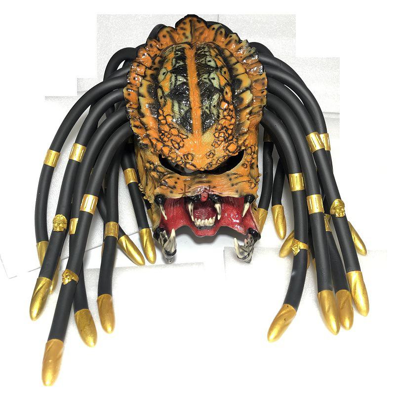 铁血战士头盔摩托车全盔哈雷风炫酷科幻机车异形猎食者个性哥摩托车盔