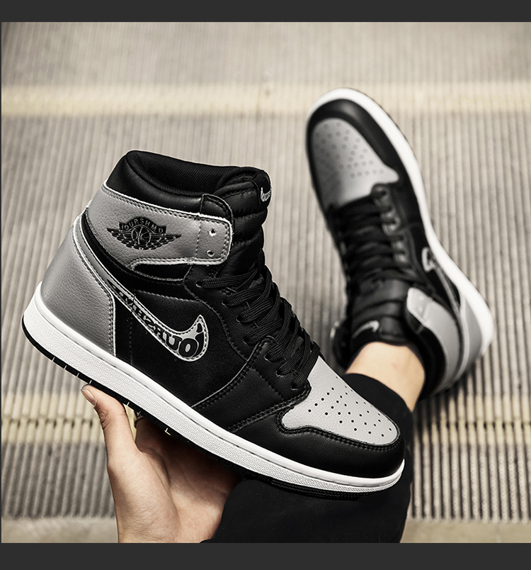 aj男鞋日常鞋子男潮鞋空军一号联名低帮22年aj空军一号红勾脚趾44