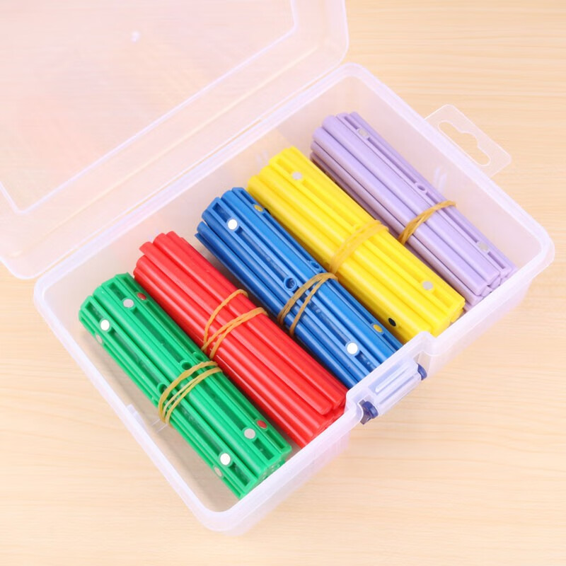 磁性小棒彩色磁铁棍磁力计数棒10cm小学生数学一年级算术学具教具 20