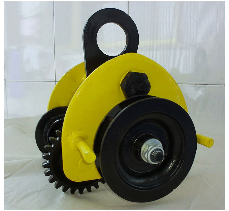 手推跑车工字钢滑车单轨行车手拉葫芦吊运器小车起重滑车单轨跑车 手