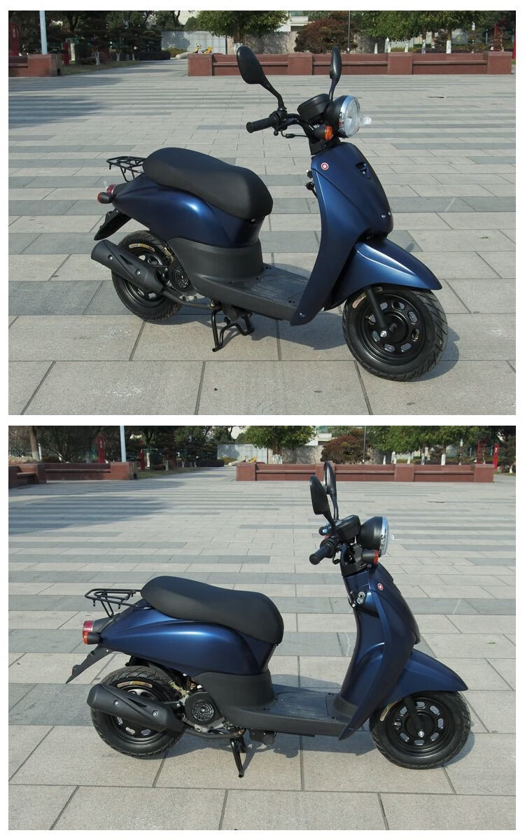 全新国四外卖车甲壳虫小龟王款50cc轻便摩托车燃油车踏板车 白色国三