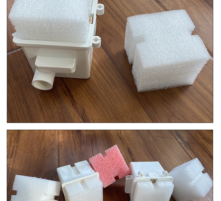 预埋线盒填充泡沫保护盖堵头开关底盒填充泡沫86型底盒穿筋接线盒 2