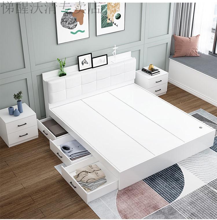 5箱式床1.8单人高高箱储物床榻榻米床1.8米双人床1.