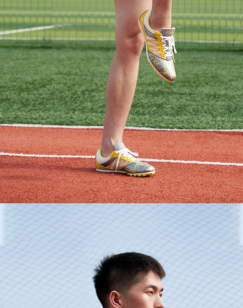 多威田径服男女夏季体育生专业跑步无袖背心短裤运动套装8202001橙黑