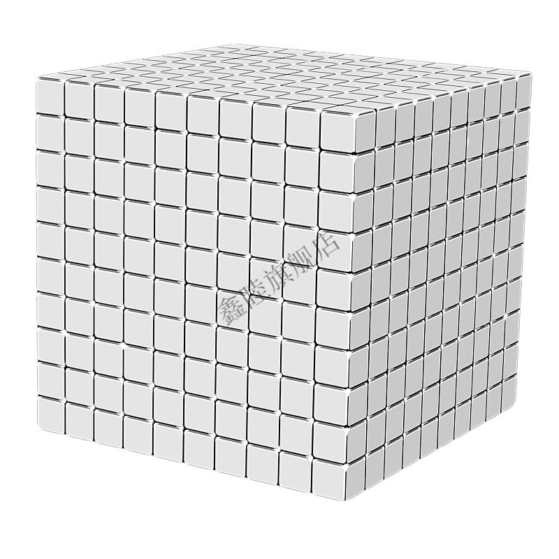 辉导巴克球方块5mm1000颗正方形魔方星八球磁铁吸铁石拼搭积木玩具八