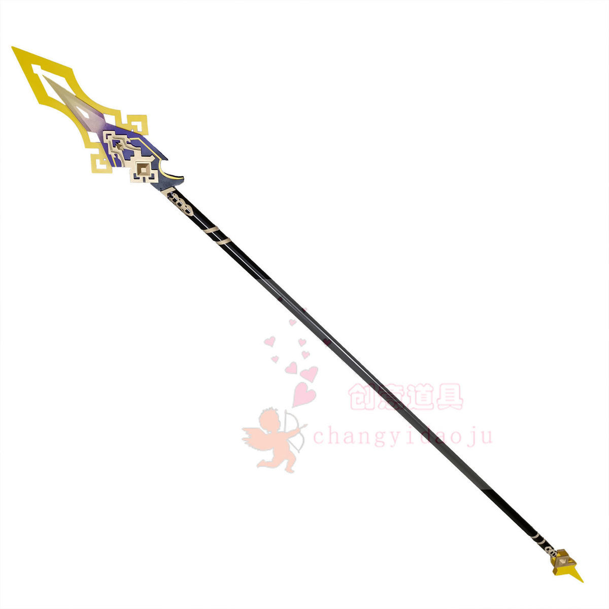 原神 钟离 贯虹之槊 cosplay道具定做 a款(金色) 2米【图片 价格 品牌