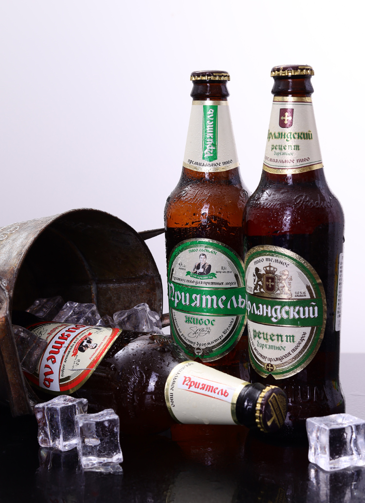 俄罗斯进口琥珀白啤酒比利时风味鲜啤纯小麦酿造非勾兑灌装6瓶白啤3