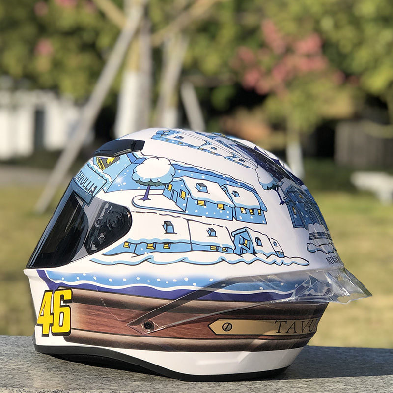 樱安娜摩托车头盔电动车雪屋全盔霸气网红机车夏冬四季男女通用安全