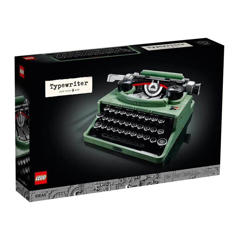 乐高(lego)打字机21327ideas系列成人儿童拼装积木玩具复古打印机