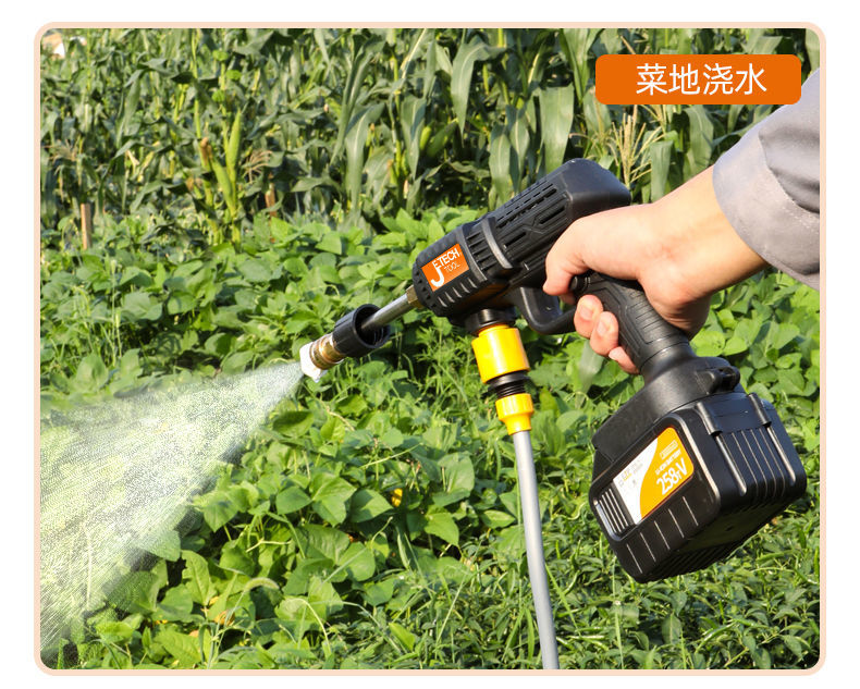 电动喷雾器农用农药消毒打药机锂电喷水枪水泵洗车机洗车神器1电1充