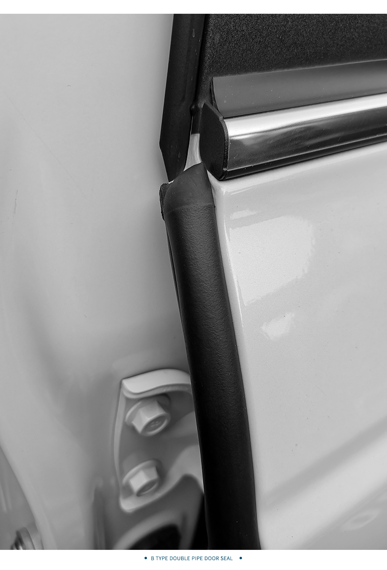 汽车b柱密封条车门a柱隔音条bc柱通用型门缝防尘降噪改装静音胶条a柱