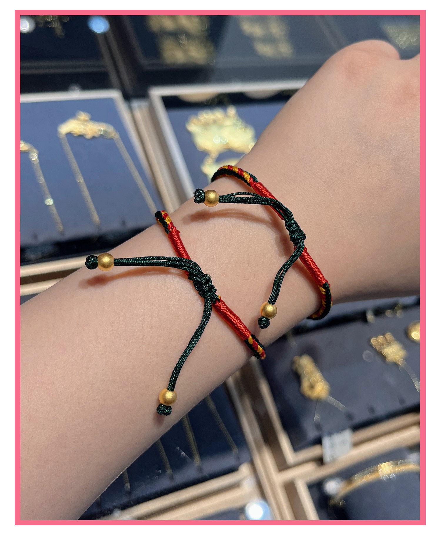 秋桑999足金小苹果黄金手链女硬金黄金转运珠本命年手绳礼物送女友