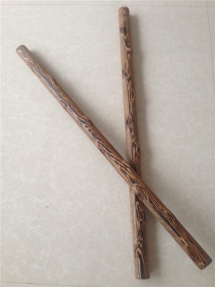 轻奢高端木短棍木棍子武术长棍太极鞭杆魔杖汽车防身红木健身棍银色