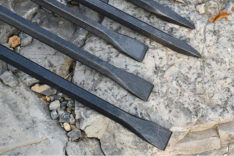 凿子石工破石头工具扁头錾子手工水泥尖凿平头石匠钢凿特钢劈石器250