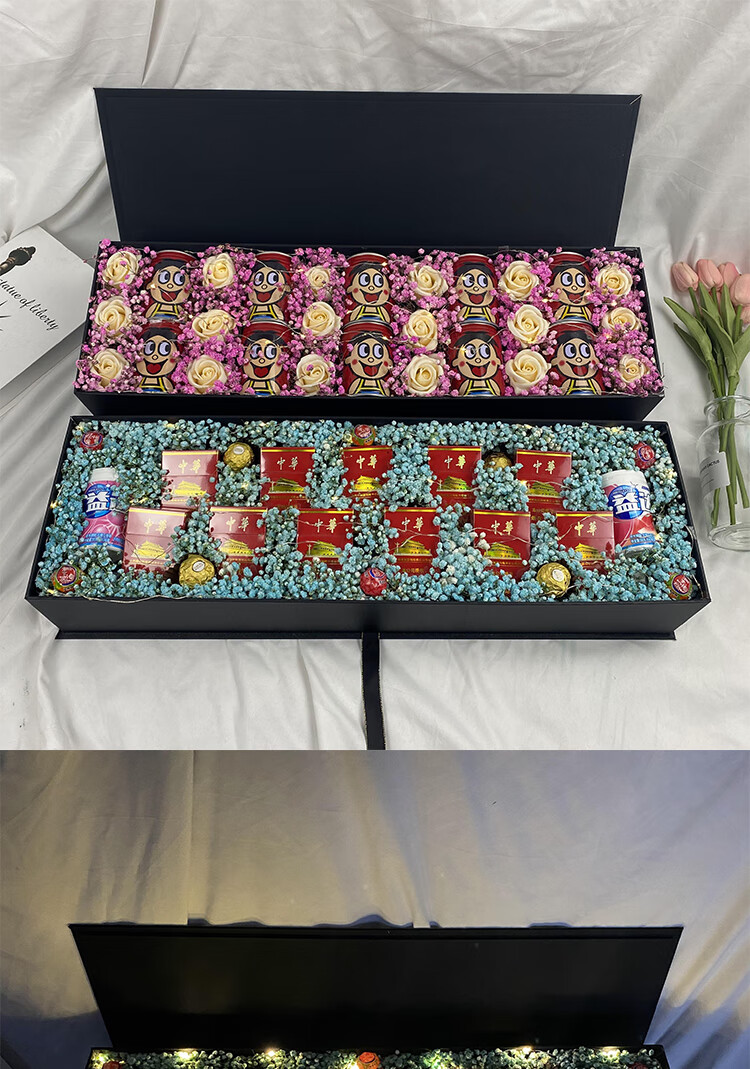 炫赫门大国荣耀礼盒 抖音烟礼盒创意礼物盒放煊赫门情人节送老公男友