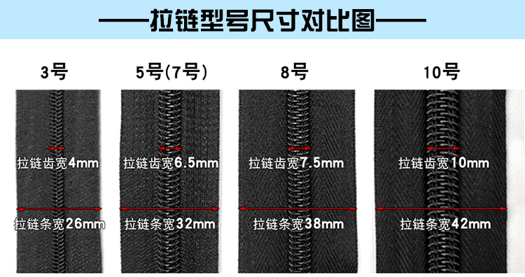 路索背包书包拉链尼龙8号10号5号7号双肩包长拉锁帐篷反装双头大拉链