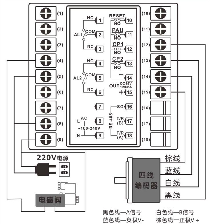 计米器接线说明书图片