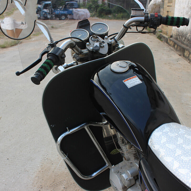 摩托车挡风板适用本田雅马哈gn125hj1258跨骑前挡风挡雨挡泥板泡沫