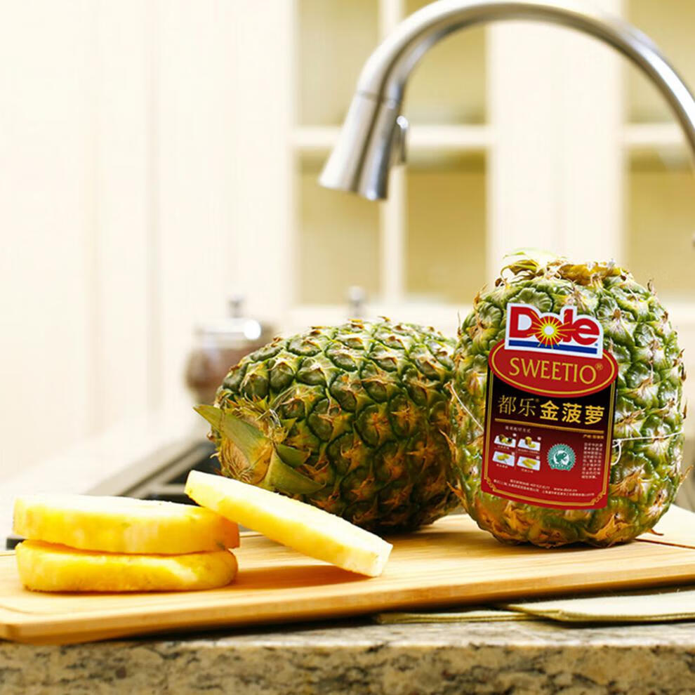玫栀dole都乐菲律宾凤梨67斤整箱新鲜当应季水果无眼手撕金菠萝3000g