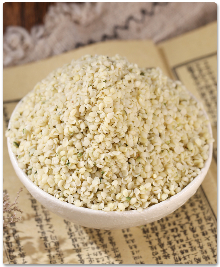 伟博 火麻仁脱壳火麻仁中药材火麻仁籽500g克粉火麻籽去壳大麻仁桑叶