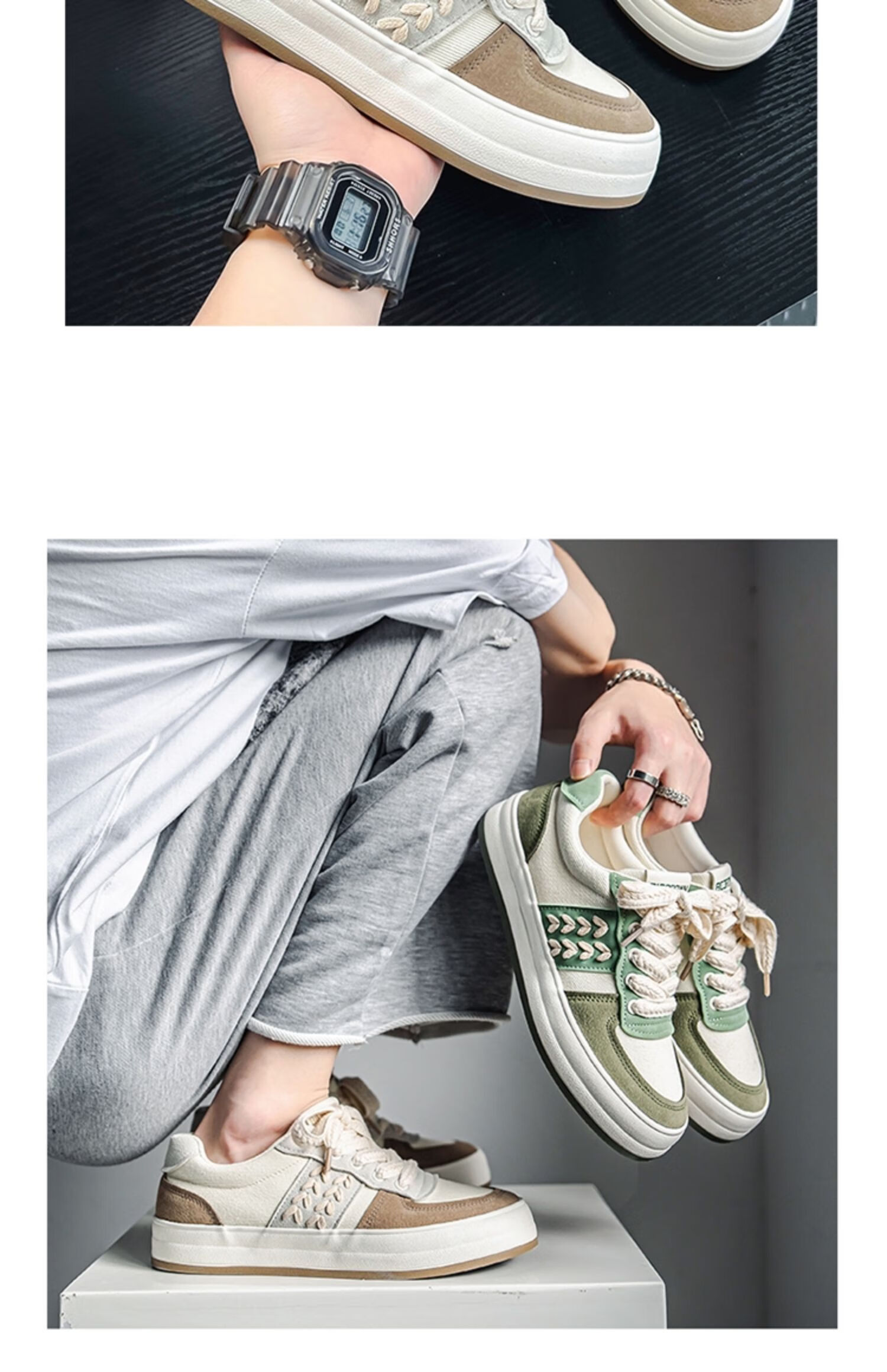 星朵秋联名吴建豪同款男鞋子潮鞋ins帆布鞋男低帮小白鞋百搭夏季小众