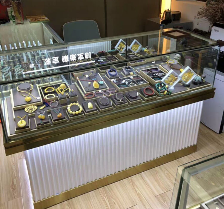 怡家合yijiahe珠宝展示柜饰品首饰黄金玉器展柜玻璃柜台手表陈列柜台