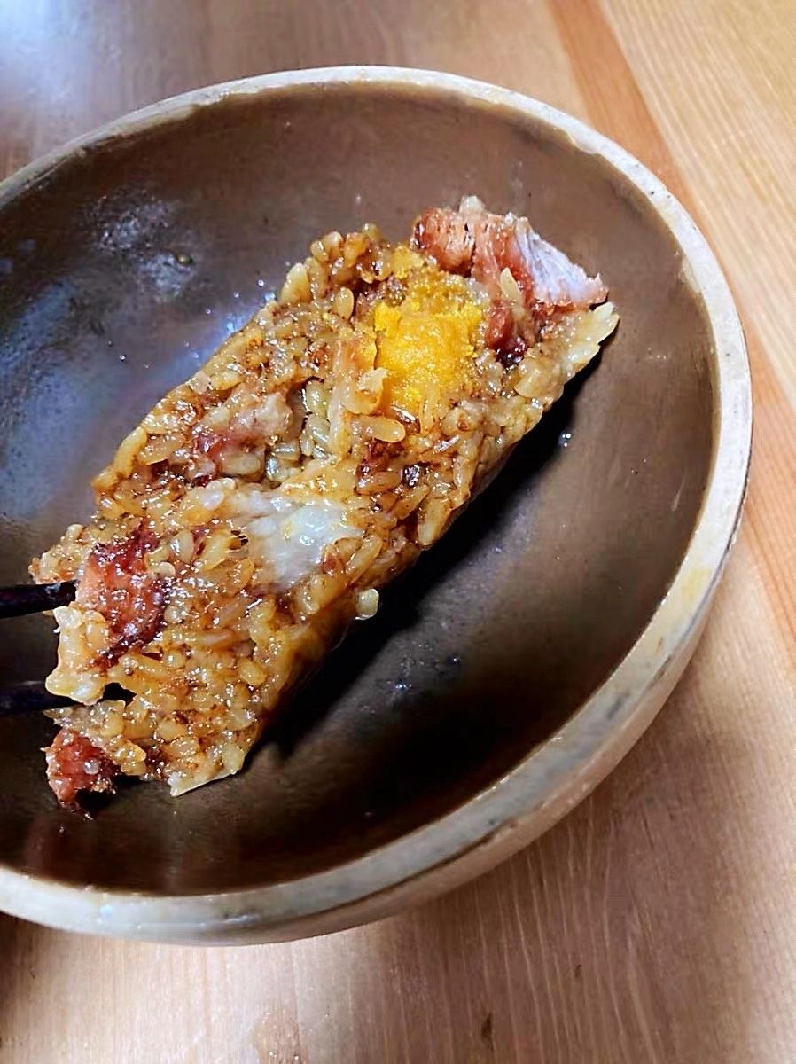 湖州国芳粽子五花肉粽子湖州特产粽子蛋黄大肉粽子非嘉兴粽子 板栗