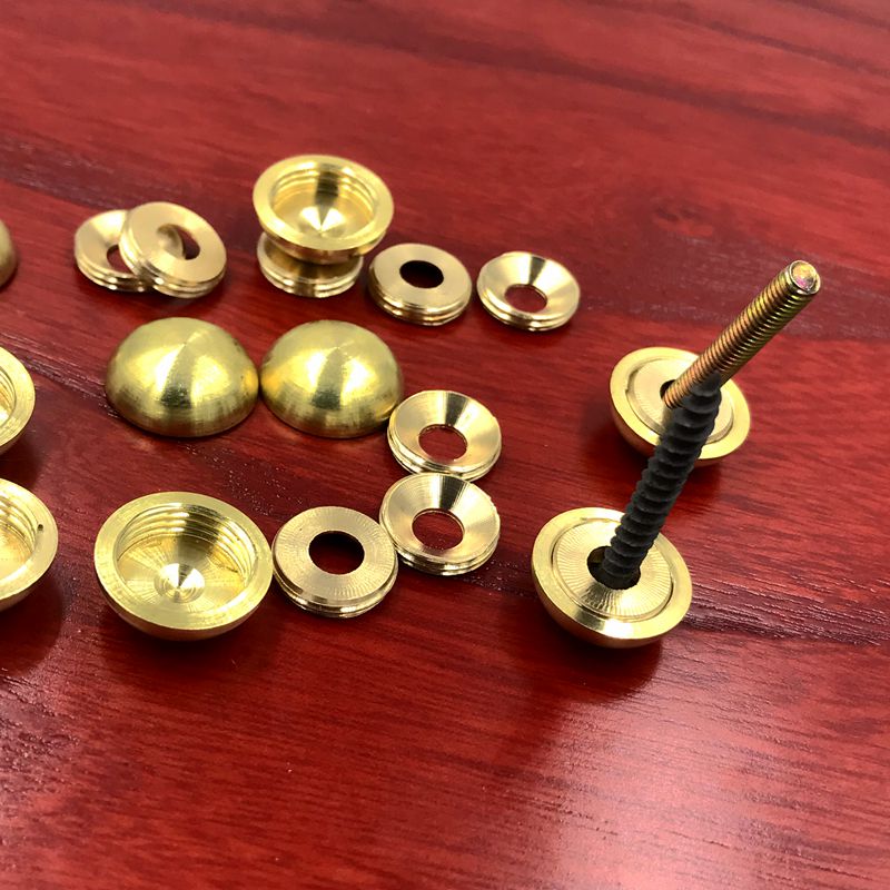 新中式仿古纯铜装饰钉帽螺丝钉美观帽复古镜钉装饰全铜古建铜配件古铜