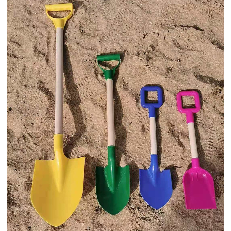 60大号儿童沙滩玩具塑料铲子幼儿园玩雪挖沙土玩沙子工具铁铲子铁锹