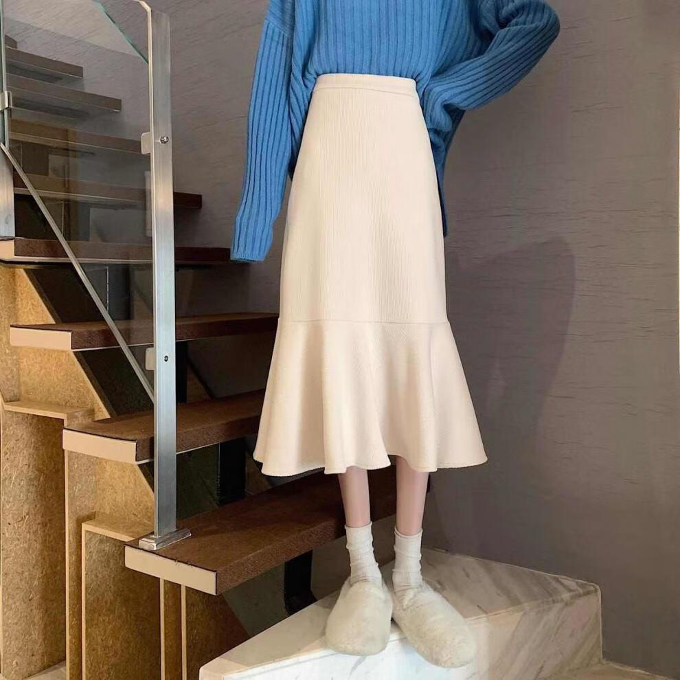 秋冬黑色半身裙女2021新款气质款显瘦子黑色s