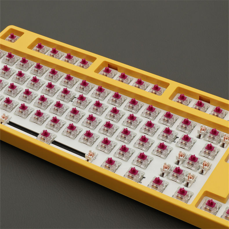 ktt酒红轴ktt康腾特酒红轴麻将音content客制化机械键盘轴体线性轴热