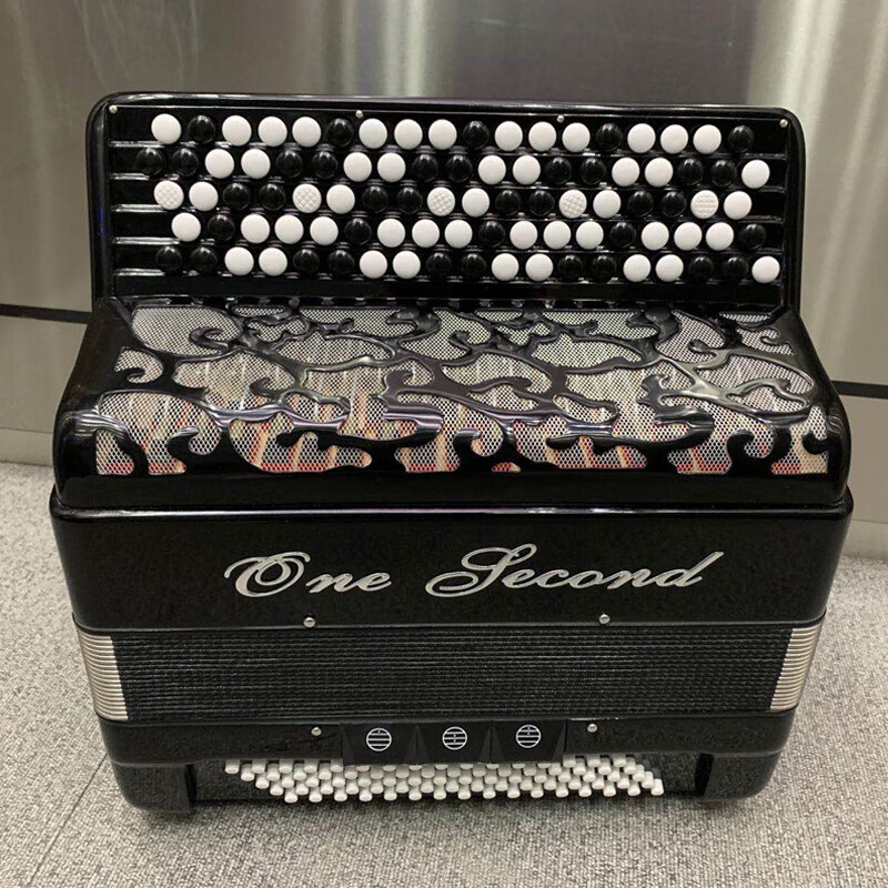 全新一秒牌手风琴巴扬手风琴966012080贝司成人儿童考级演奏初学乐器