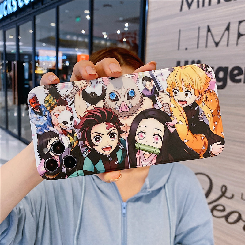 fgacct 生日礼物创意礼品卡通鬼灭之刃炭治郎适用苹果11promax手机壳