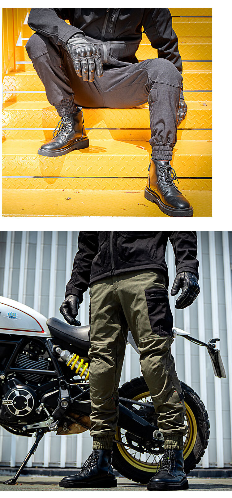 星空骑士摩托车骑行裤四季防风保暖冬季加绒防水防摔加厚机车裤子赛车