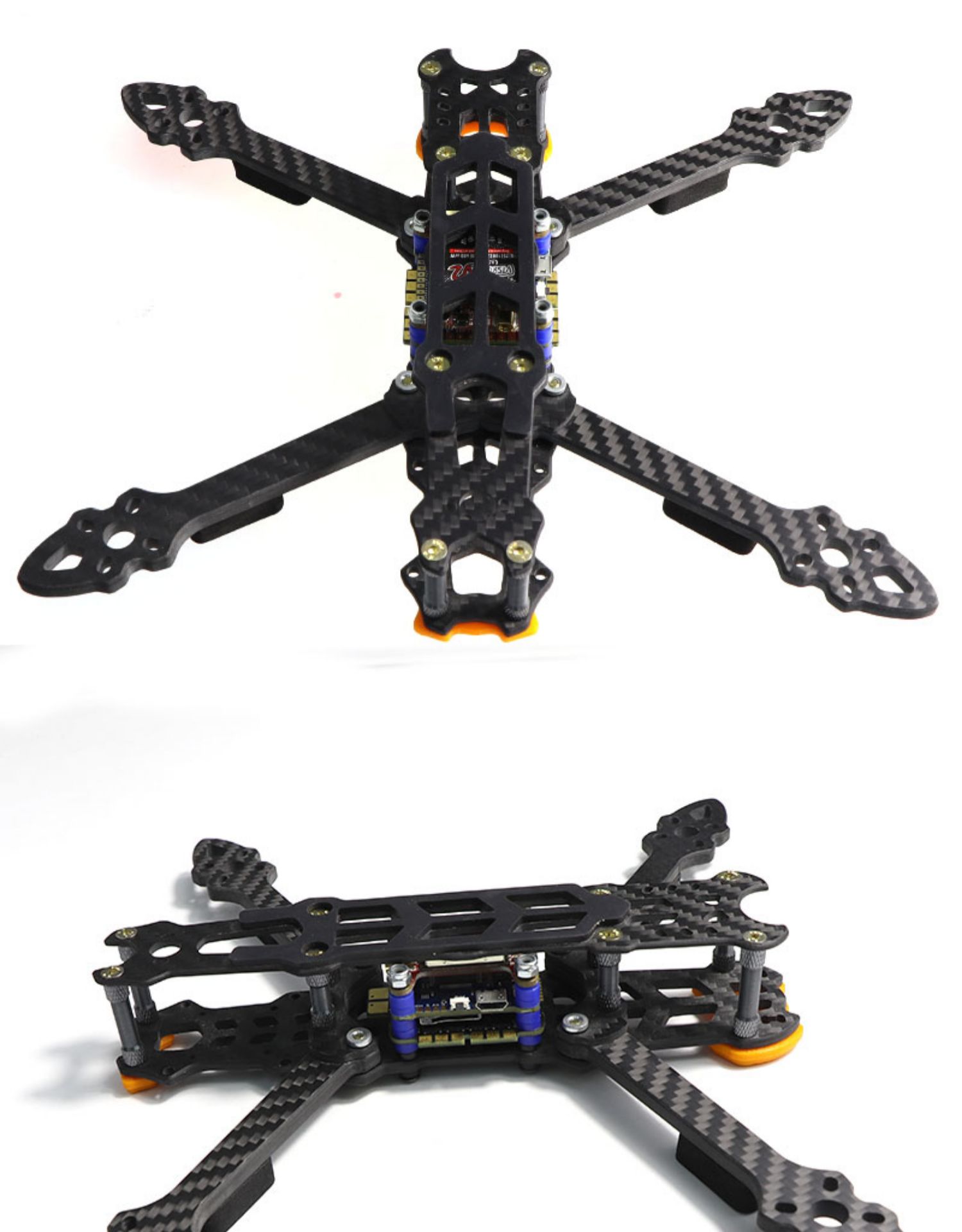 迷铭乐 mak4 5/6/7寸四轴穿越机碳纤机架fpv非格普mark4无人机定制款