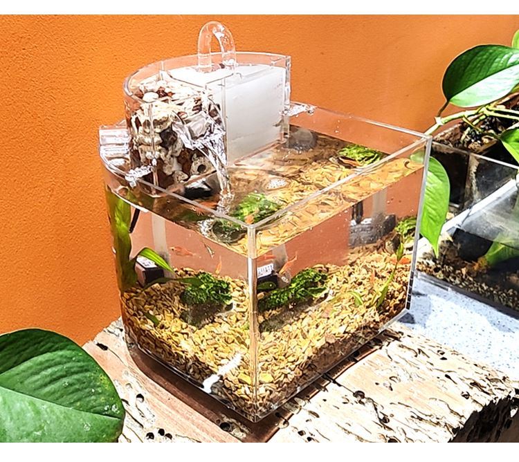 六角恐龙鱼缸 智能一体鱼缸族箱客厅六角恐龙专用2021新款大小带氧气