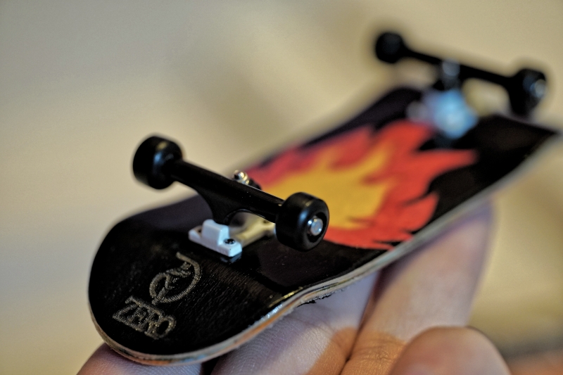 dtzero专业手指滑板套装黑曼巴系列拼接火焰燃燃燃燃蓝色