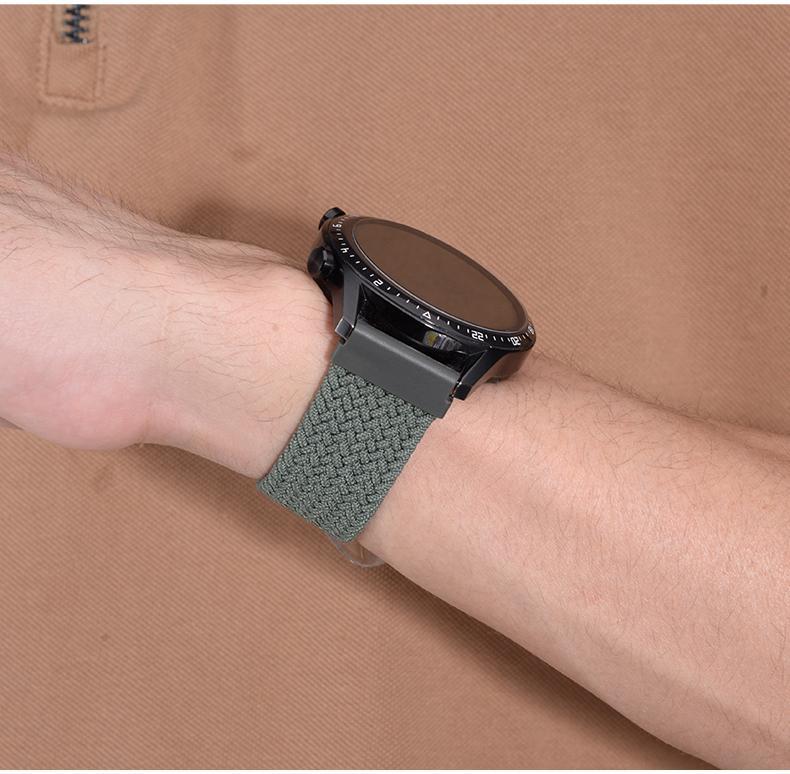 彩岸适用三星手表表带galaxy3尼龙active2编织gearsport弹力s4s3官方