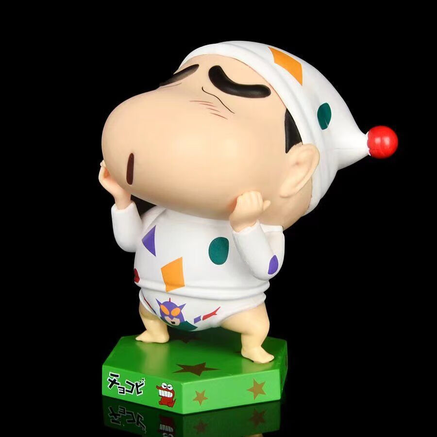 日本蜡笔小新睡衣gk模型野原新之助手办车载创意摆件生日礼物男女 无