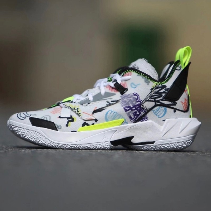airjordanwhynotzer04威少4耐克黑白金涂鸦实战篮球鞋运动休闲鞋篮球