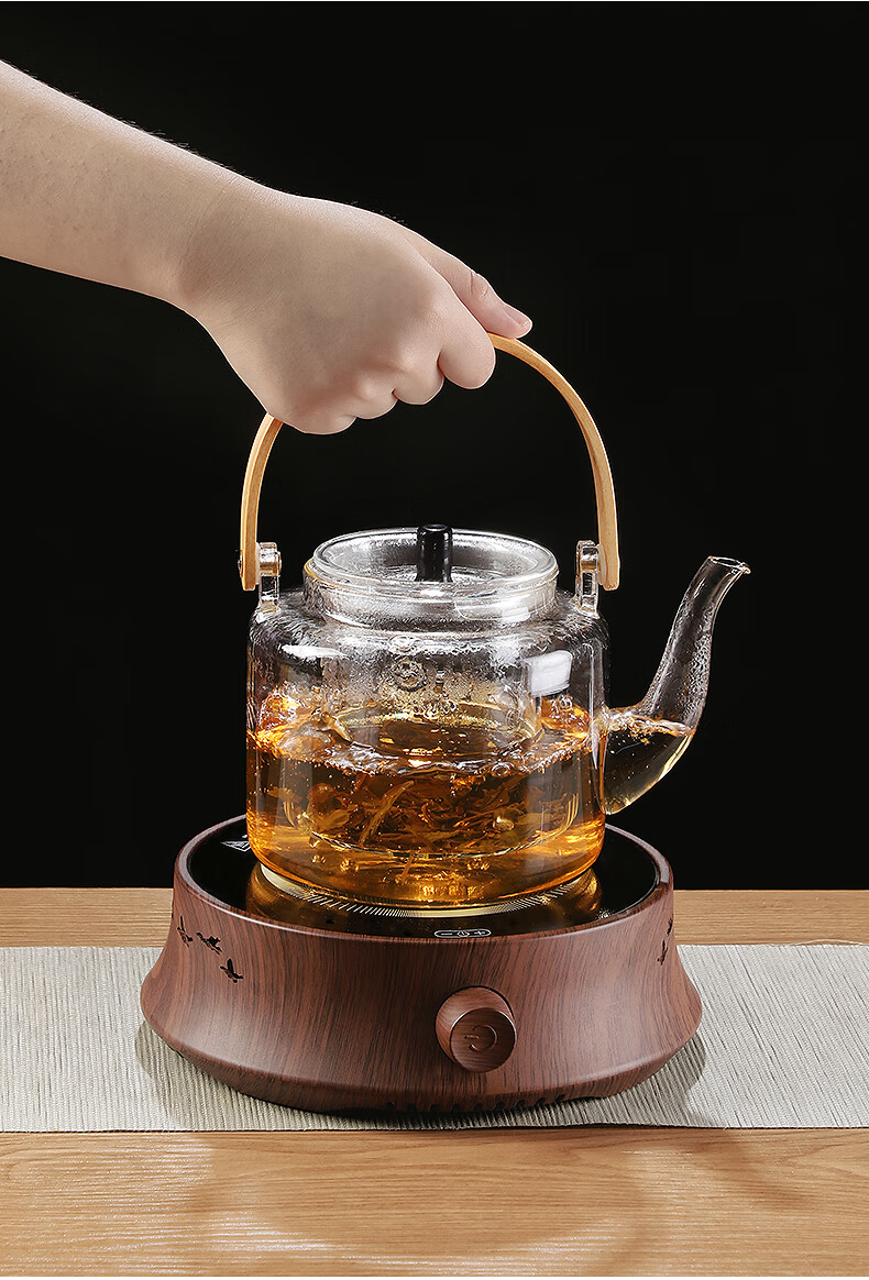 【官方甄选】金灶高端电陶炉专用煮茶壶玻璃煮茶壶玻璃单壶电陶炉专用