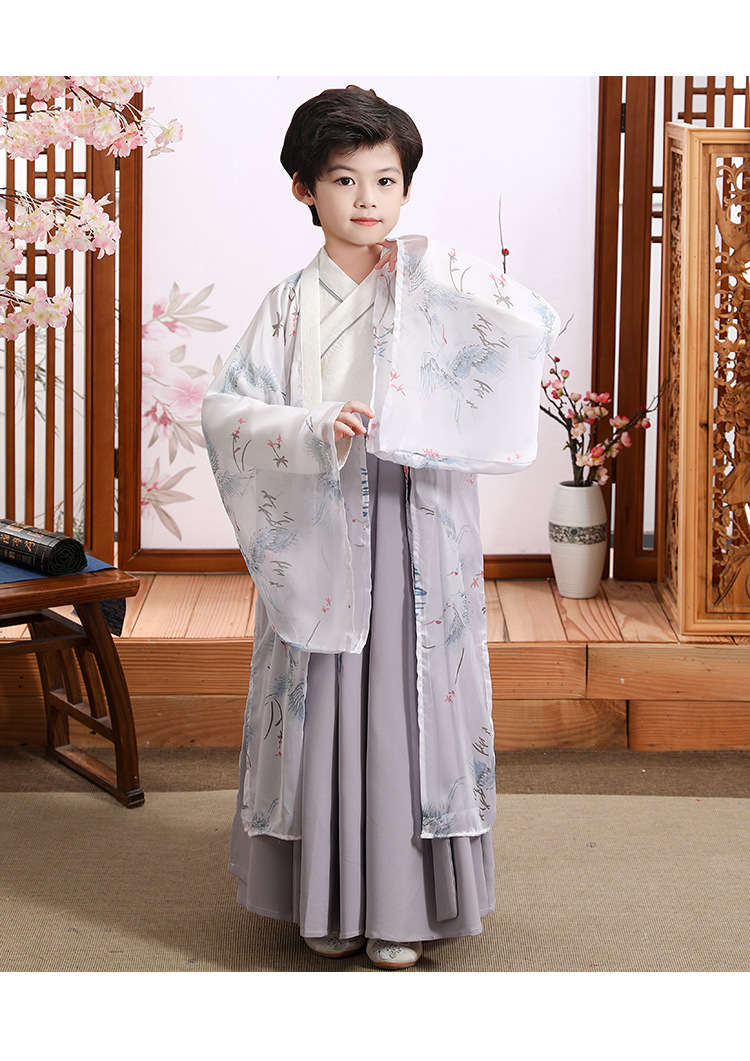 咕咕爱儿童古装汉服男童小孩子古代衣服新款儿童汉服古装男女童装春秋