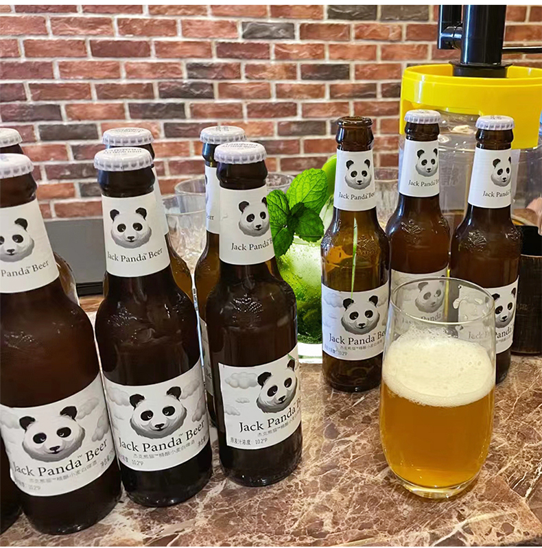 杰克熊猫啤酒 酒275ml24瓶整箱装 杰克熊猫精酿小麦白玫瑰啤经典3.