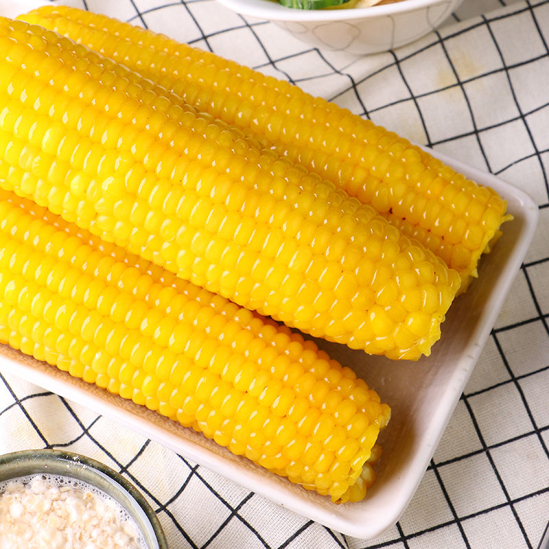 鑫洪腾新鲜甜粘糯玉米真空装加热即食玉米棒速食粗粮早餐黄糯220gx5穗