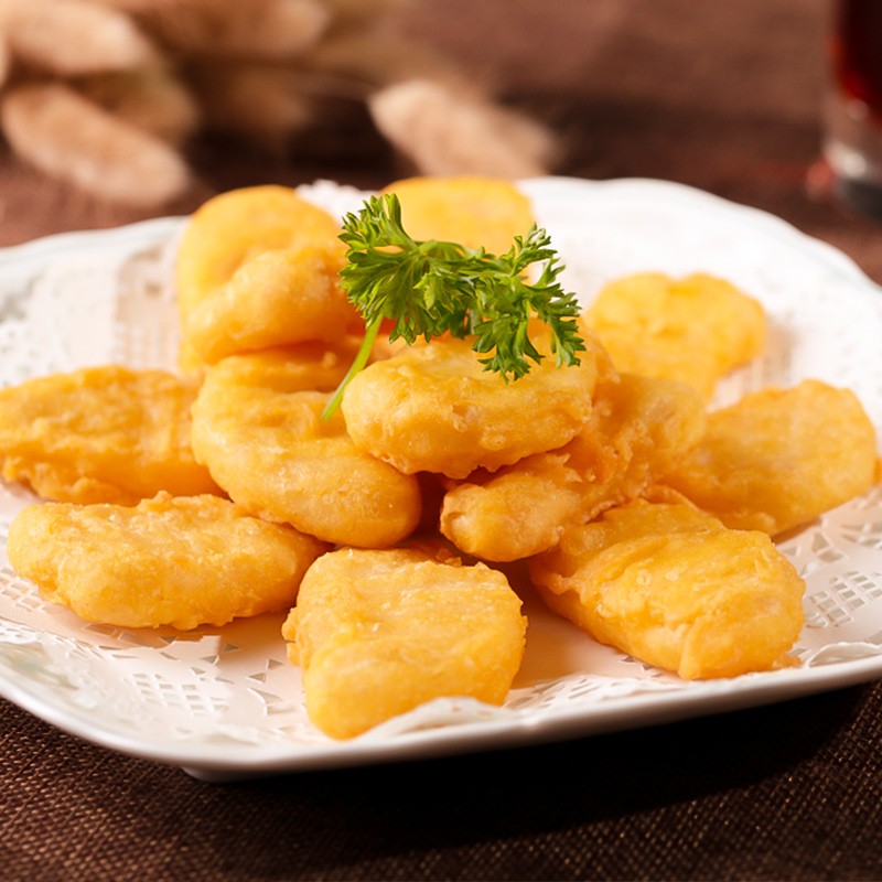 雅迪鸡块原味1kg 油炸鸡块裹粉炸鸡半成品方便速食品油炸食品烤箱空气