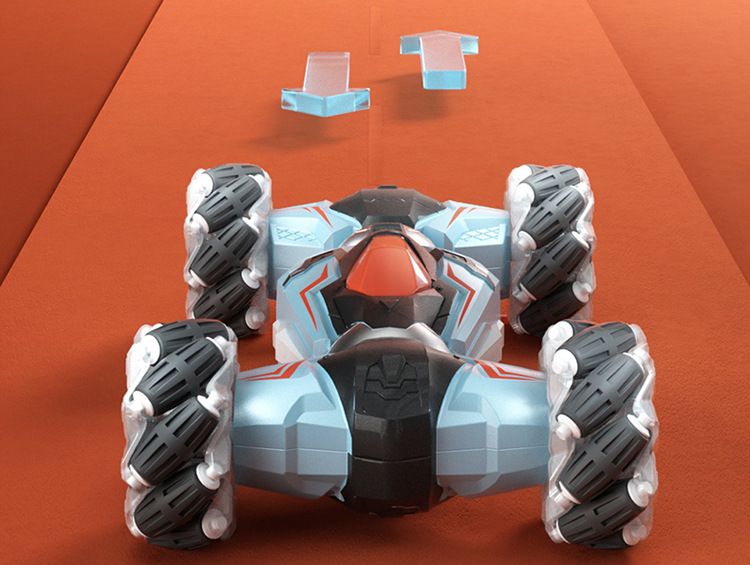 手感扭变车特大38cm喷雾灯光特技车蓝手柄手势感应圣诞节生日礼物新年